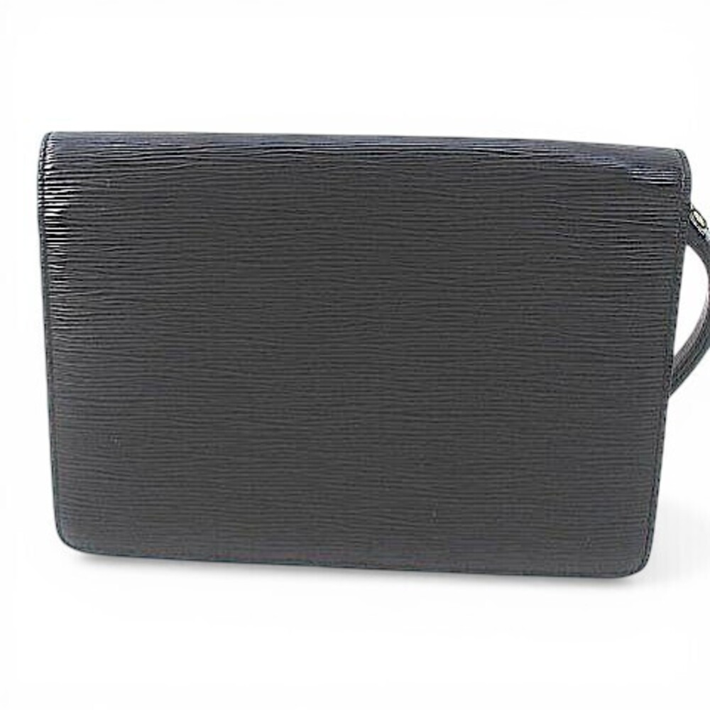 Louis Vuitton Pochette Sellier Dragonne Shoulder Bag Clutch Epi Leather Black